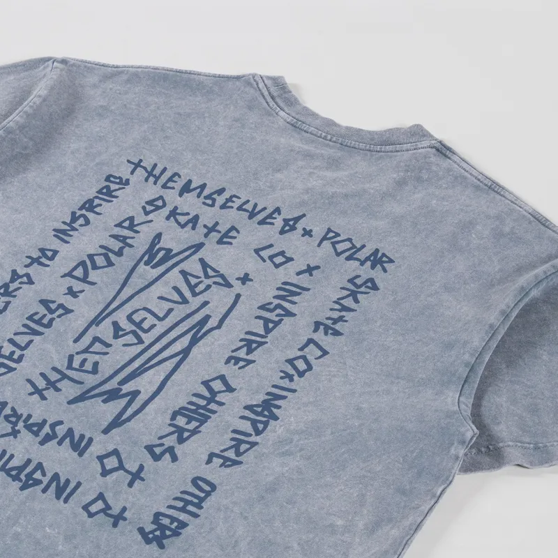 Polar Skate Co. Iotit Acid T Shirt Grey-2