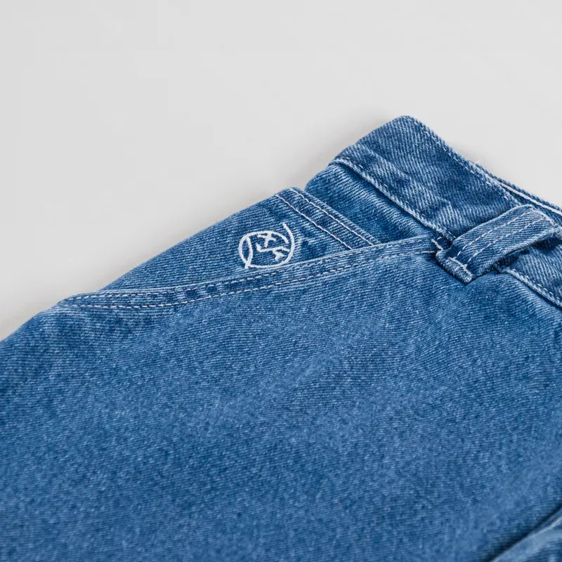 Polar Skate Co. Big Boy Work Pants Blue Wash-8