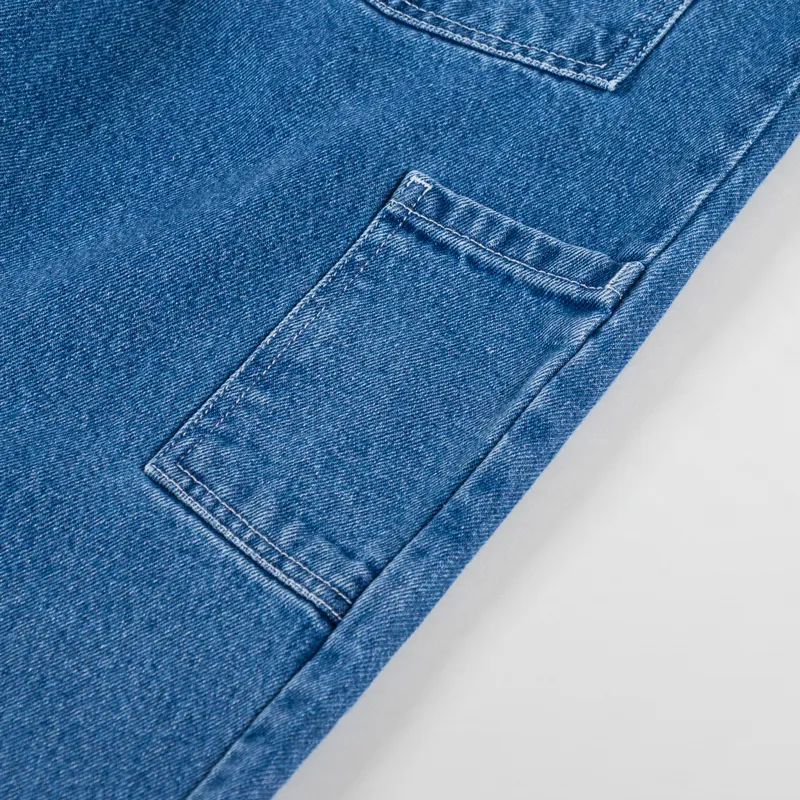 Polar Skate Co. Big Boy Work Pants Blue Wash-11