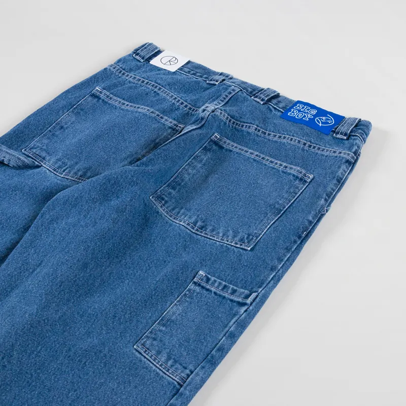 Polar Skate Co. Big Boy Work Pants Blue Wash-3