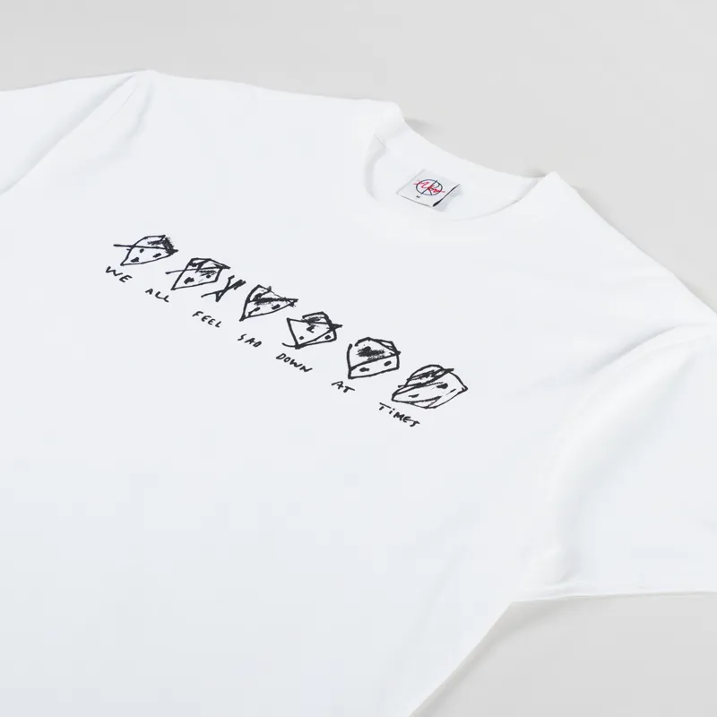 Polar Skate Co. Sad At Times T Shirt White-3