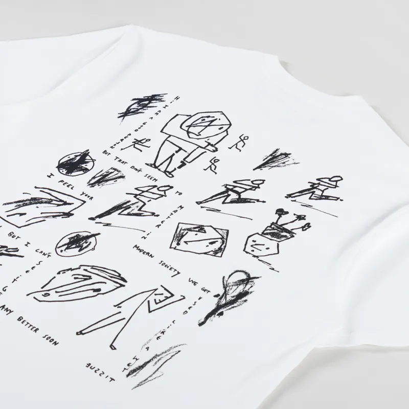 Polar Skate Co. Sad At Times T Shirt White-2