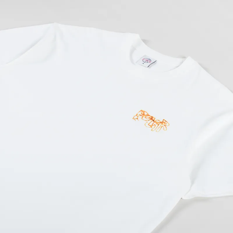 Polar Skate Co. Green Spider T Shirt White-3