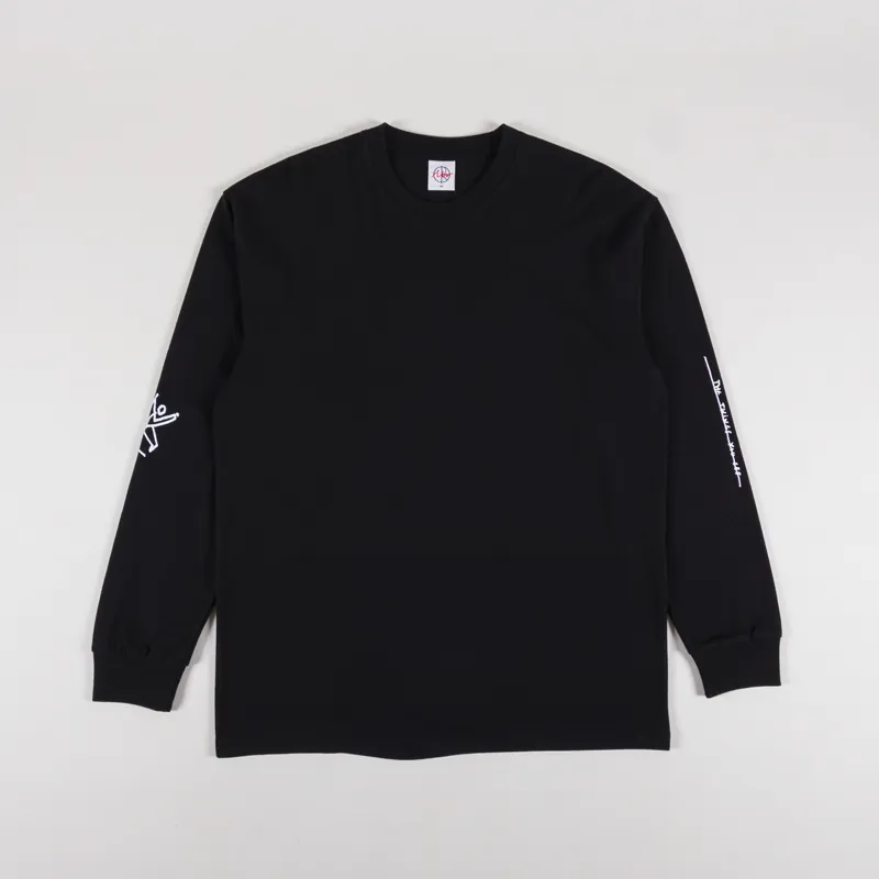 Polar Skate Co. Sad At Times Long Sleeve T Shirt Black-1