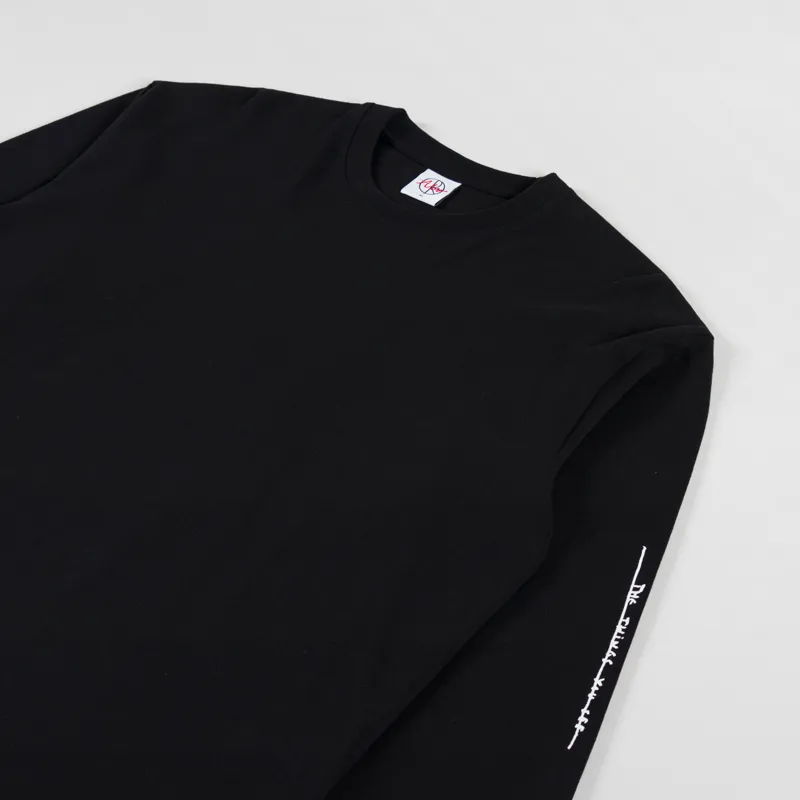 Polar Skate Co. Sad At Times Long Sleeve T Shirt Black-3