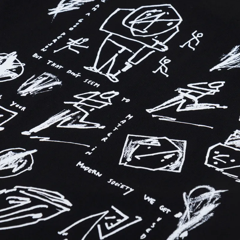 Polar Skate Co. Sad At Times Long Sleeve T Shirt Black-5