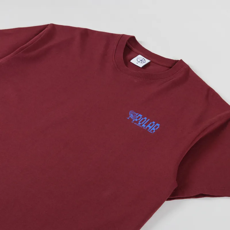 Polar Skate Co. Anyone Out There T Shirt Wine-2