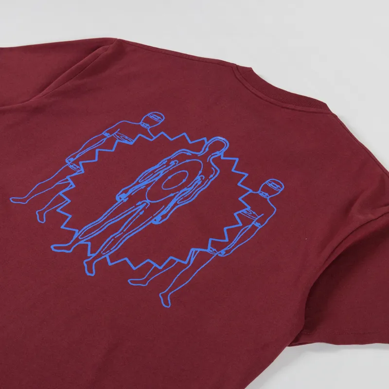 Polar Skate Co. Anyone Out There T Shirt Wine-3