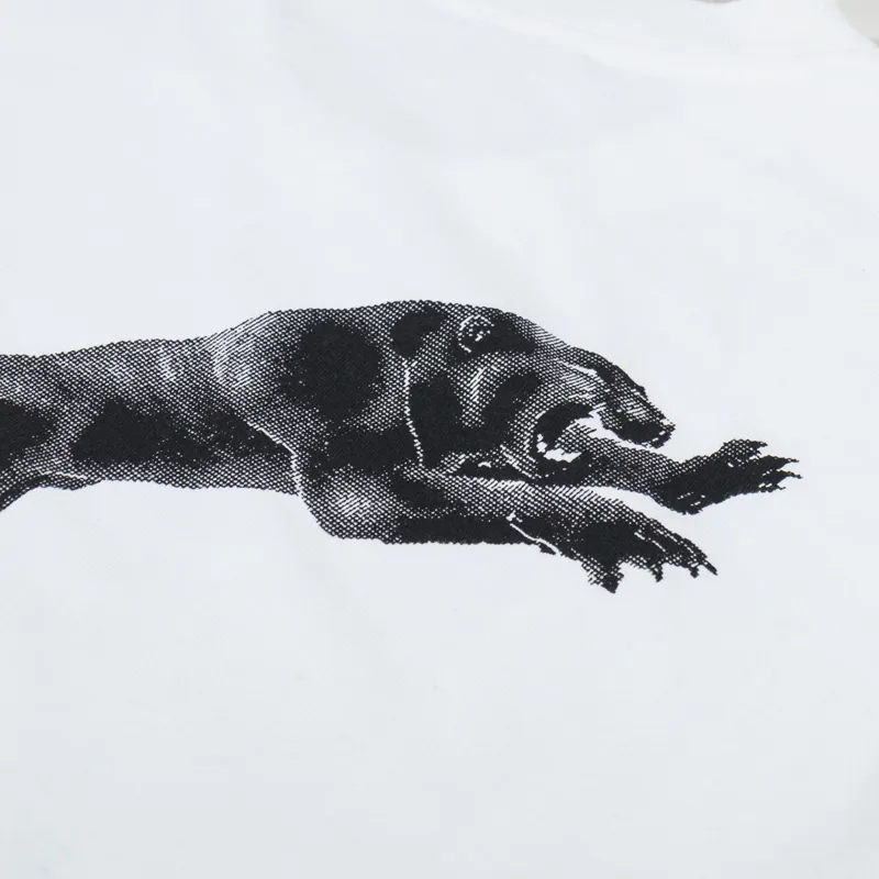 Polar Skate Co. Tape And Panther T Shirt White-4