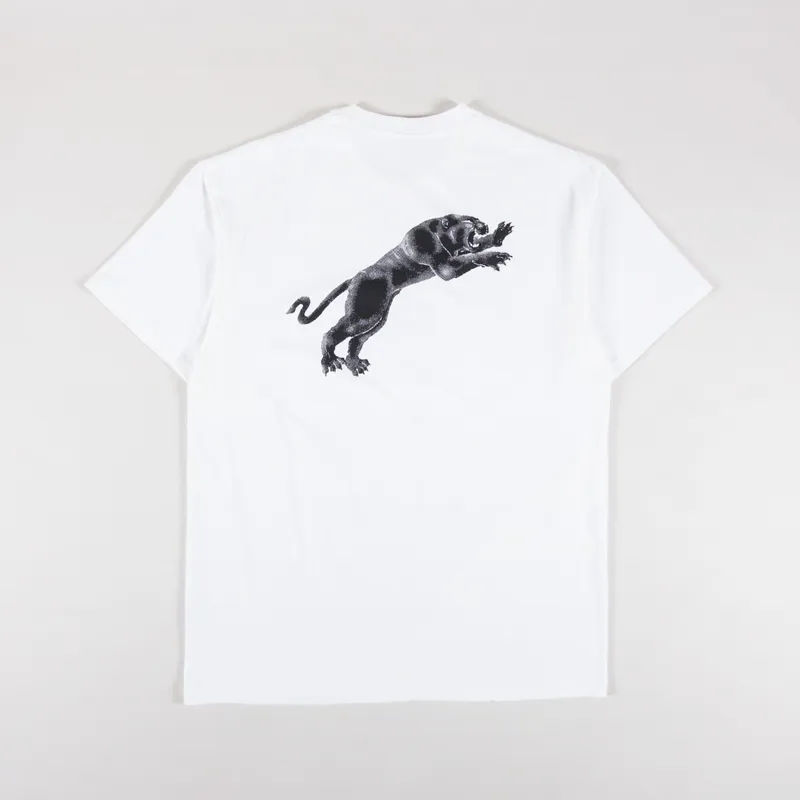 Polar Skate Co. Tape And Panther T Shirt White