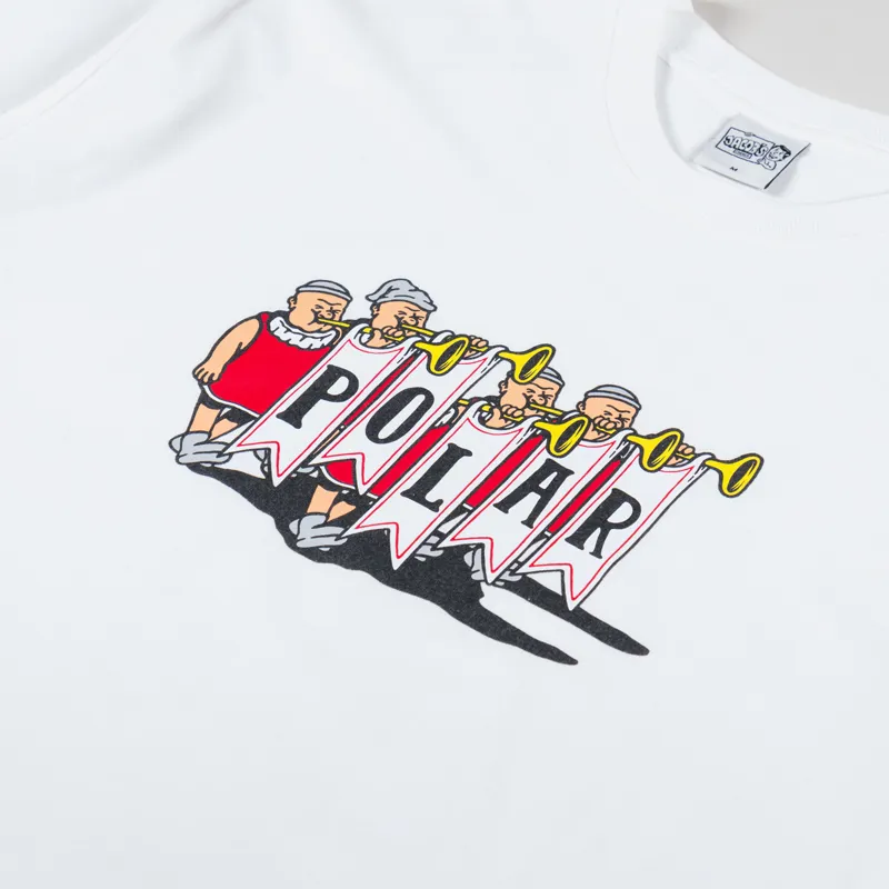 Polar Skate Co. Trumpets T Shirt White-2