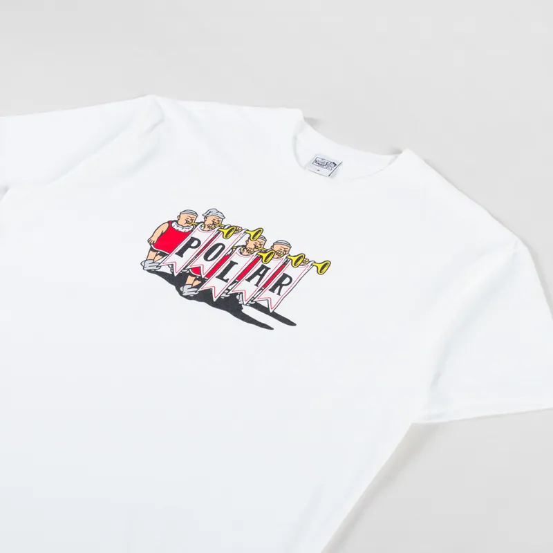 Polar Skate Co. Trumpets T Shirt White-1