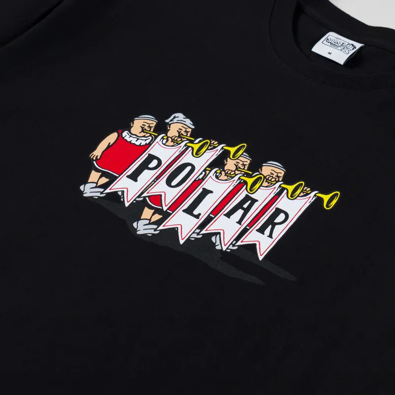 Polar Skate Co. Trumpets T Shirt Black-2