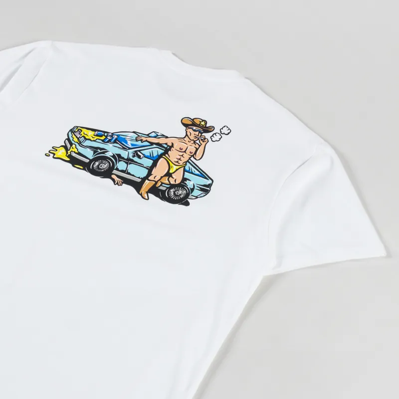 Polar Skate Co. Cowboy Cop T Shirt White-2
