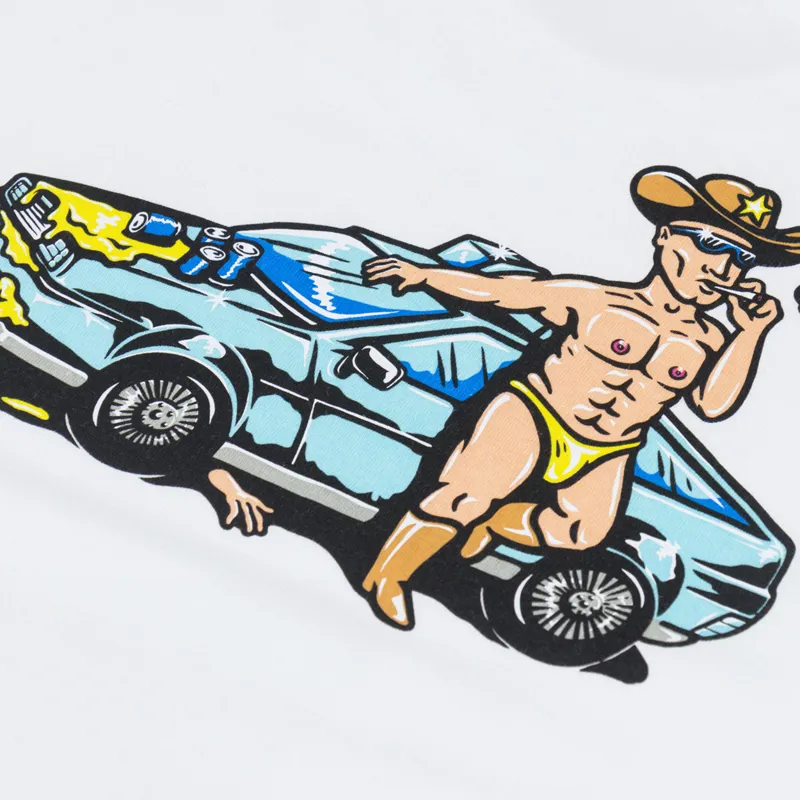 Polar Skate Co. Cowboy Cop T Shirt White-4