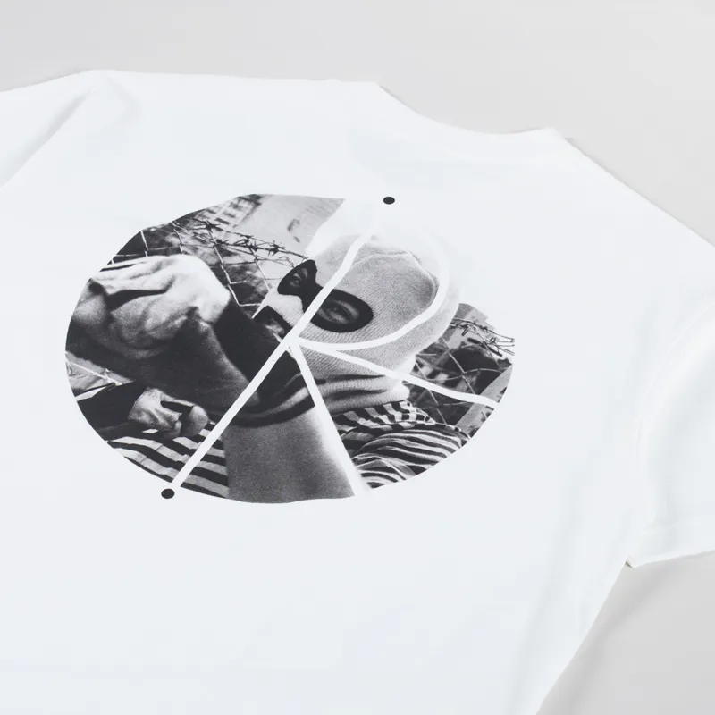 Polar Skate Co. Fill Logo T Shirt Klez White-2