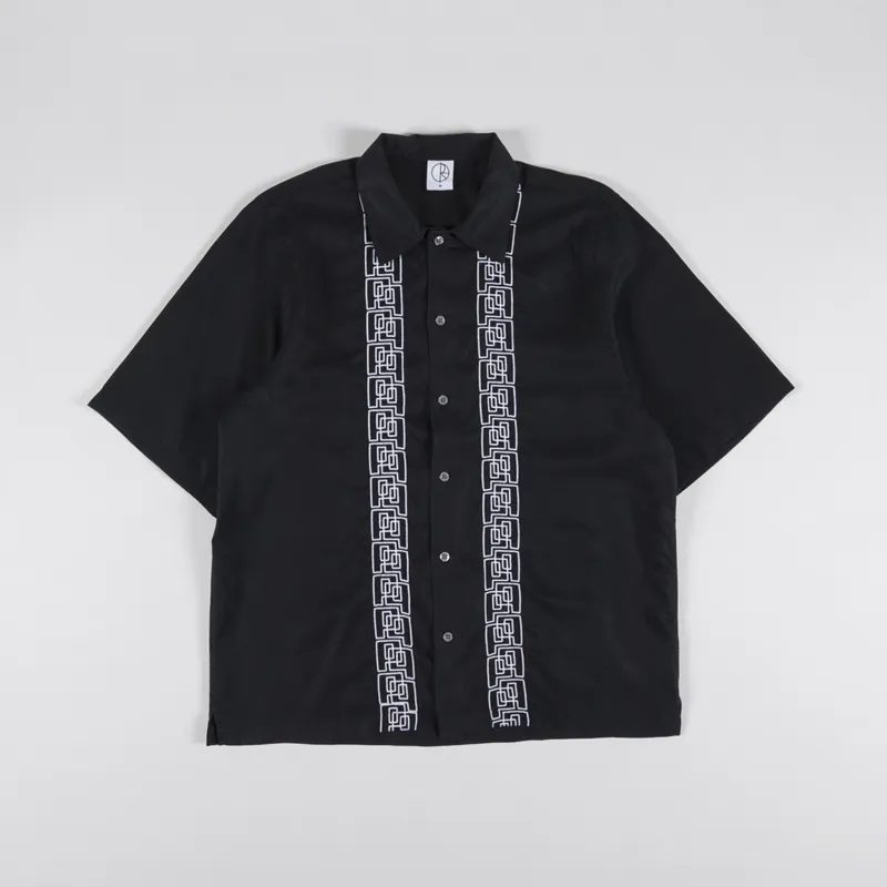 Polar Skate Co. Double P Bowling Shirt Black White