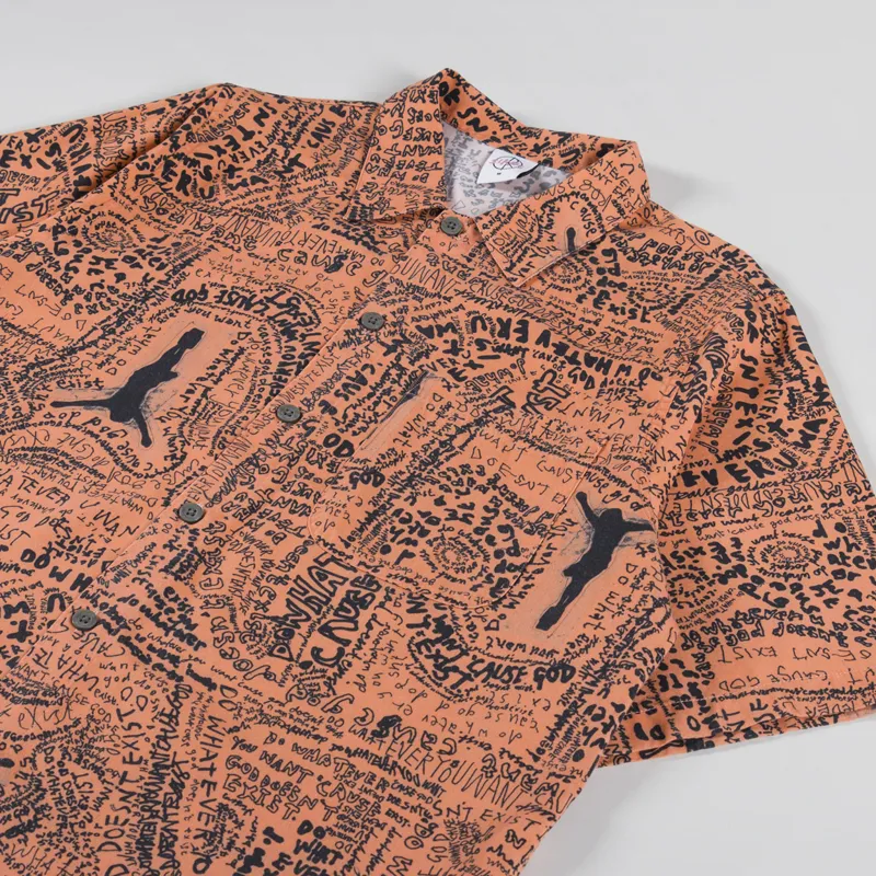 Polar Skate Co. Exist Bowling Shirt Orange-2