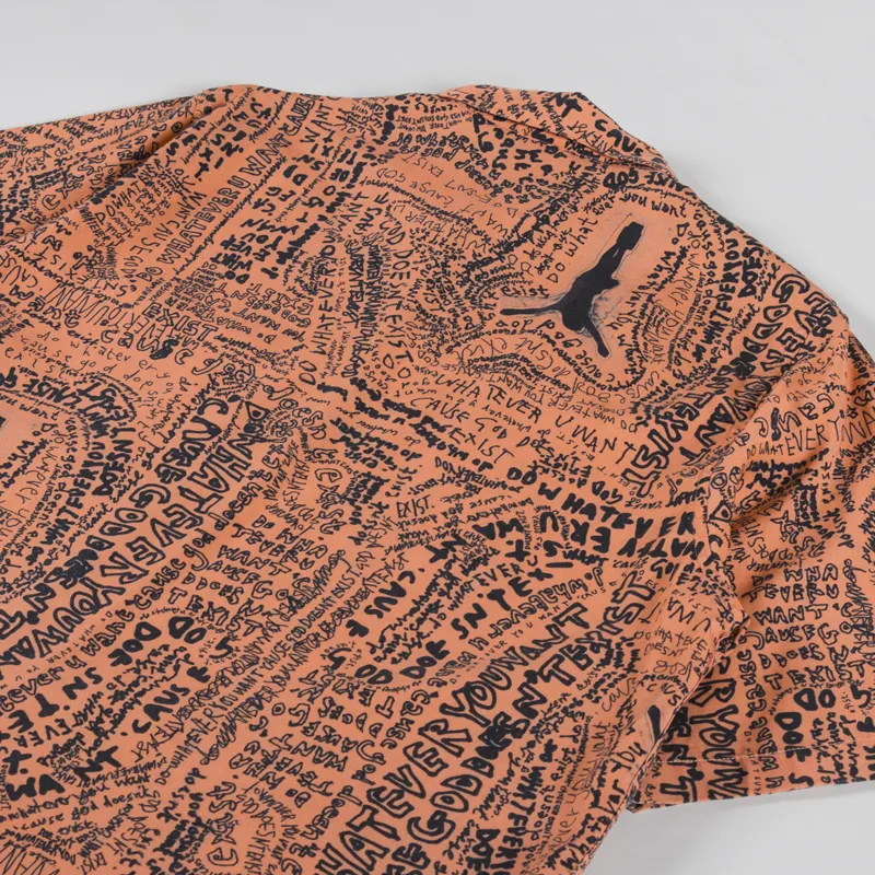 Polar Skate Co. Exist Bowling Shirt Orange-3