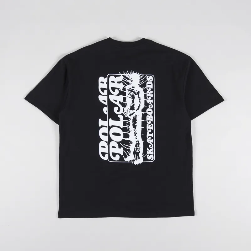 Polar Skate Co. Mens Graphic Printed Fields T Shirt Tee Black