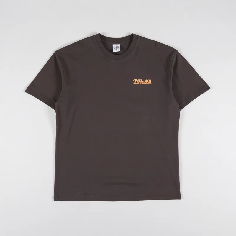 Polar Skate Co. Fields T Shirt Chocolate-1