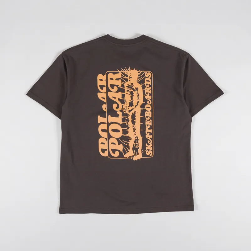Polar Skate Co. Fields T Shirt Chocolate