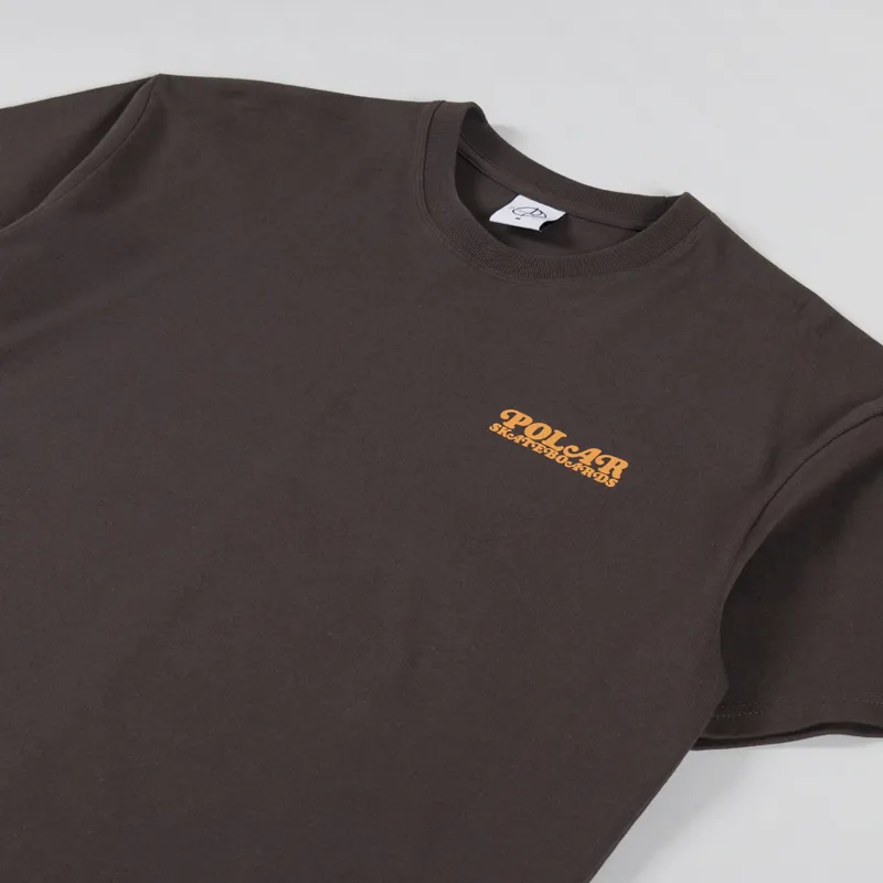 Polar Skate Co. Fields T Shirt Chocolate-3