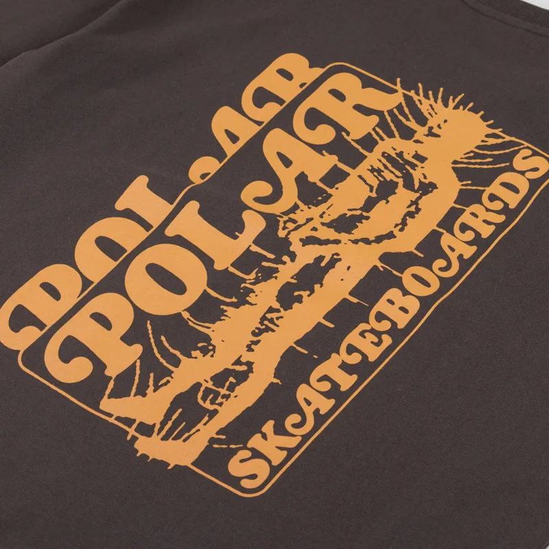 Polar Skate Co. Fields T Shirt Chocolate-4