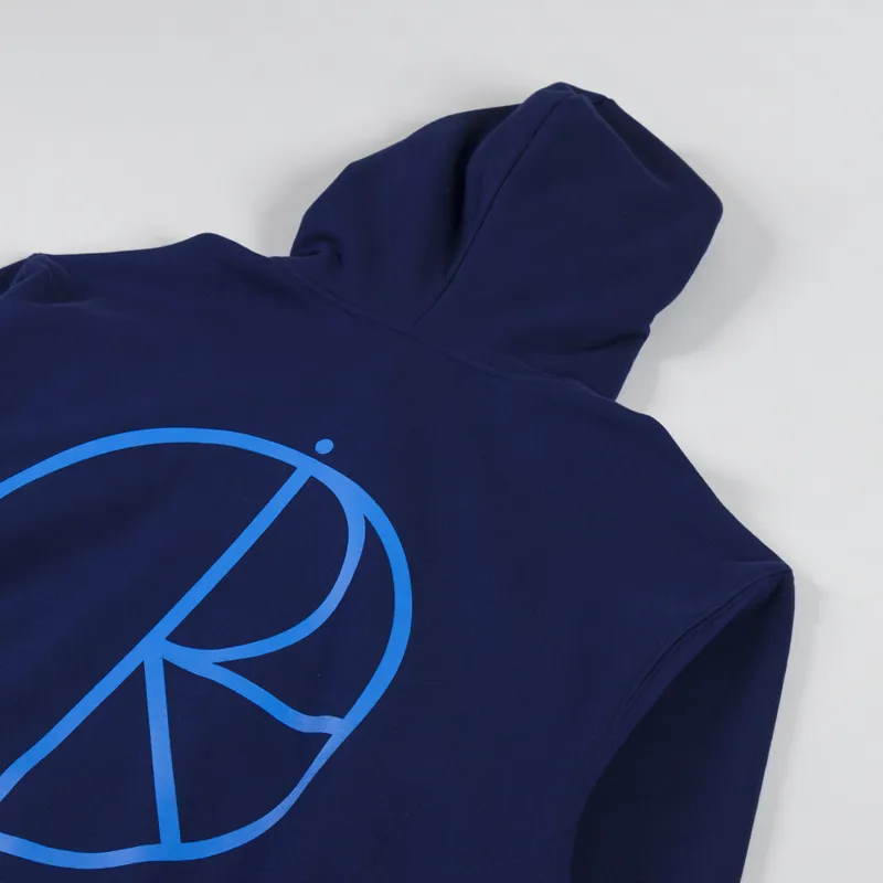 Polar Skate Co. Mens Stroke Logo Dave Pullover Hoodie Dark Blue