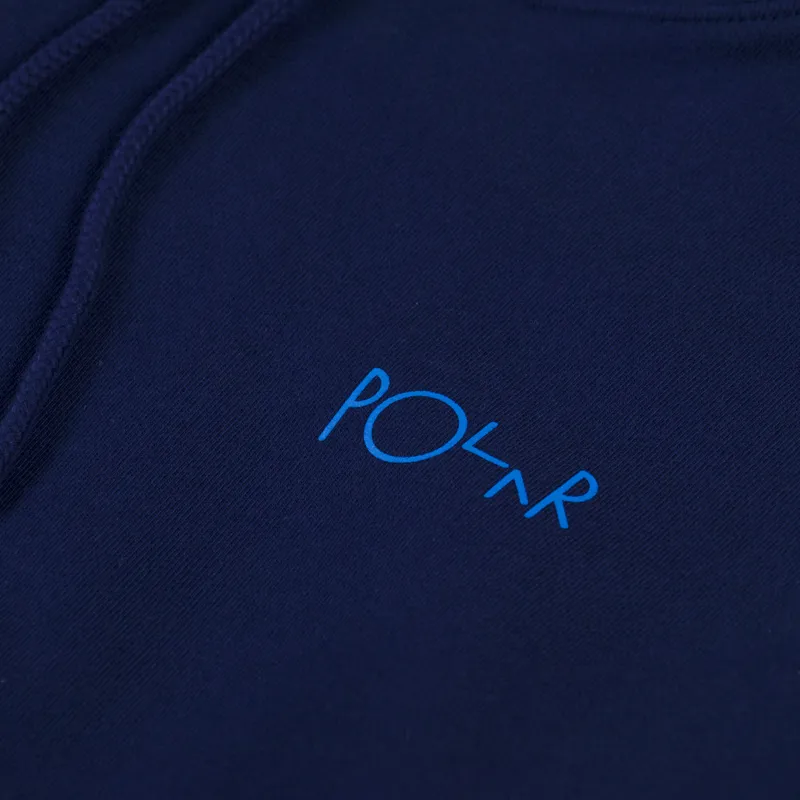 Polar Skate Co. Stroke Logo Dave Hoodie Dark Blue-5