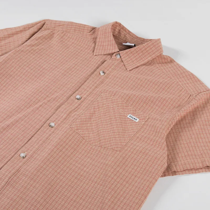 Polar Skate Co. Mitchell Shirt Rust-2