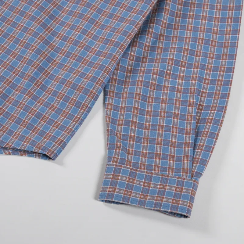 Polar Skate Co. Mitchell Long Sleeve Shirt Blue Rust-7