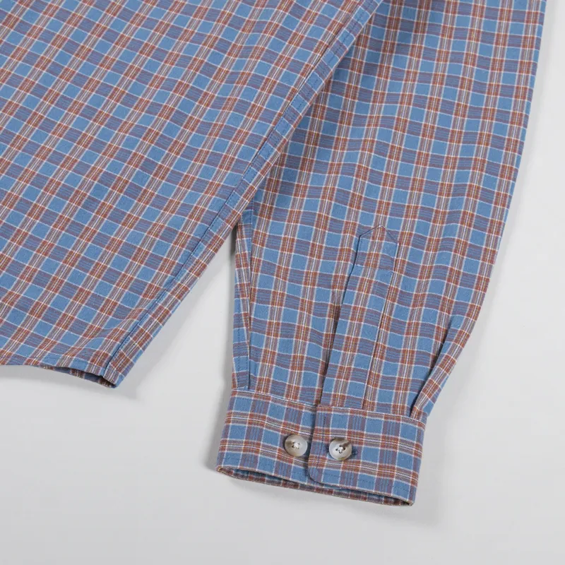 Polar Skate Co. Mitchell Long Sleeve Shirt Blue Rust-6