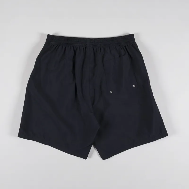 Polar Skate Co. Square Stripe Swim Shorts Black Jade Green-1