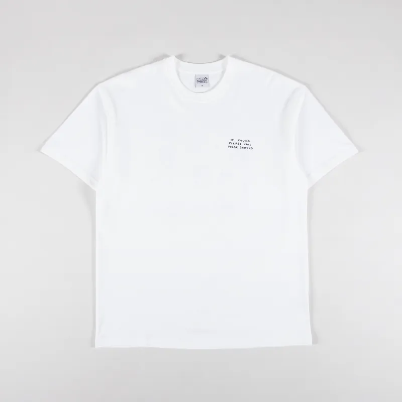 Polar Skate Co. Found T Shirt White-1