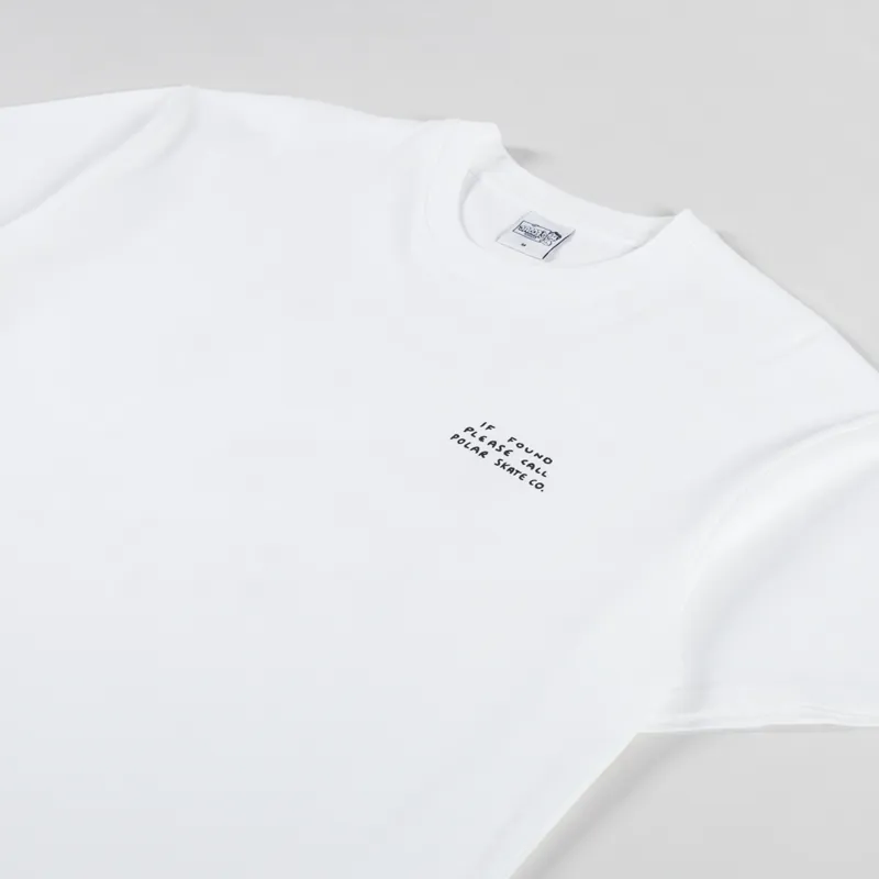Polar Skate Co. Found T Shirt White-3