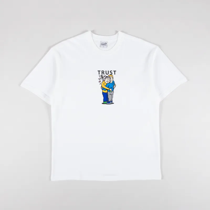 【ストリート好き必見】Polar Skate Co Back Logo White T-shirt Polar Skate Co. Mens Graphic Print Trust T Shirt Tee White