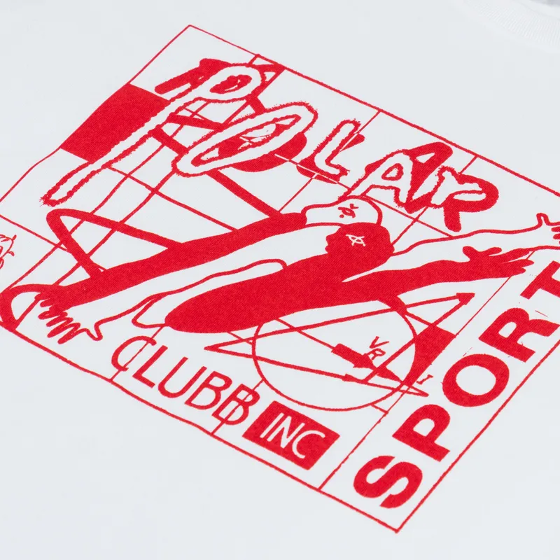 Polar Skate Co. Clubb Inc T Shirt White-2