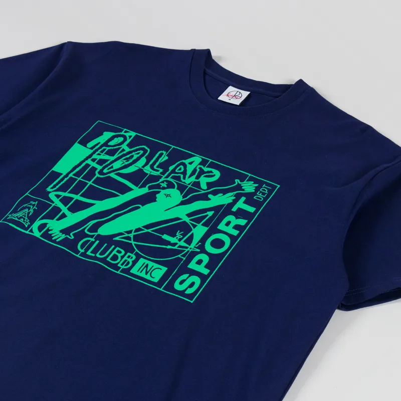 Polar Skate Co. Clubb Inc T Shirt Dark Blue-1