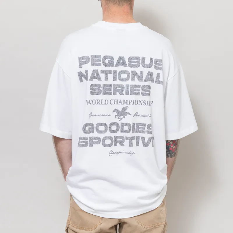 Goodies Sportive Pegasus Series T Shirt White-3