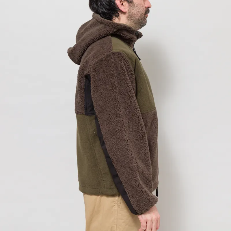 SCRT Patchwork Fleece Jacket Lichen-4