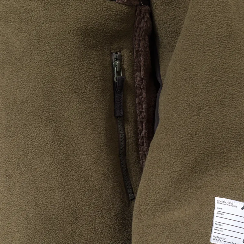 SCRT Patchwork Fleece Jacket Lichen-11