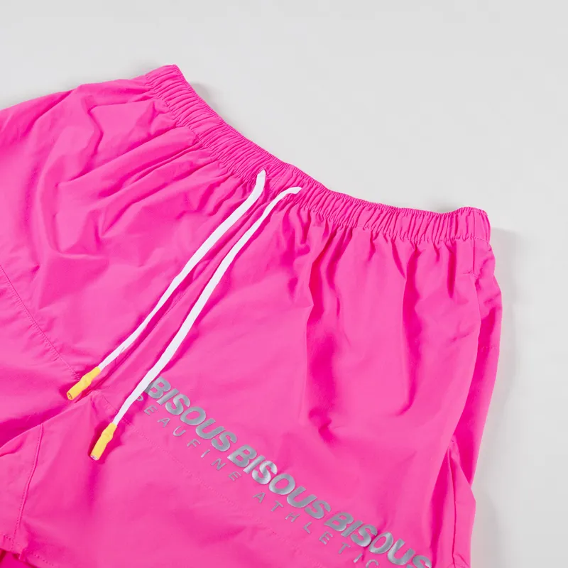 Peaufine x Bisous Patchwork Training Shorts Pink-2