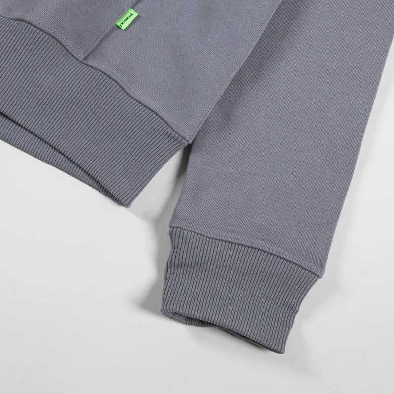 Postal Trip Applique Zip Through Hood Concrete-9