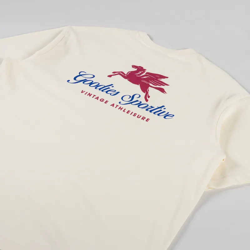 Goodies Sportive Pegasus T Shirt Butter-2