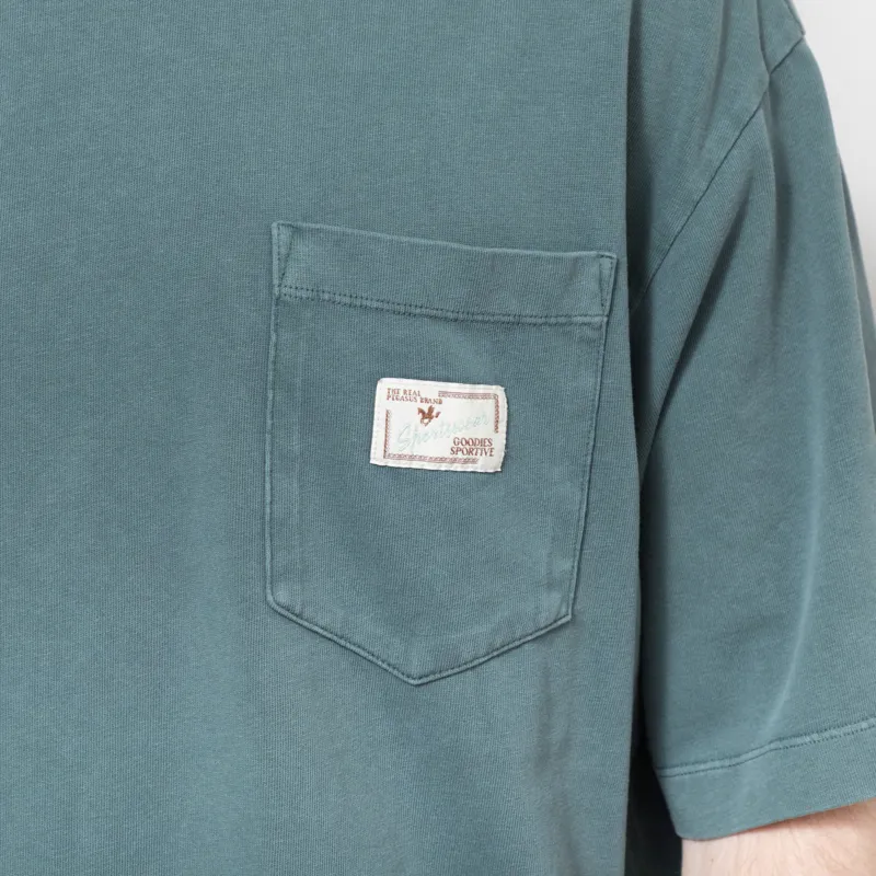 Goodies Sportive Premium Washed T Shirt Cobalt-7