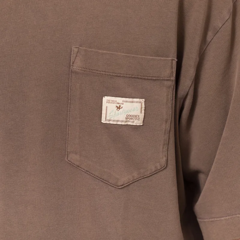 Goodies Sportive Premium Washed T Shirt Chocolate-7