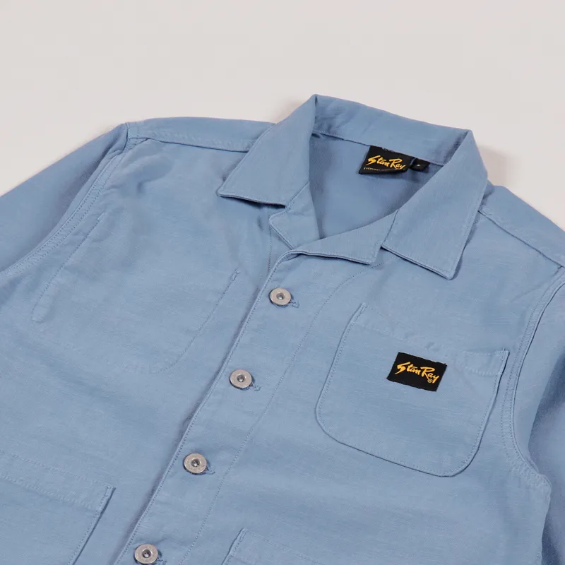 Stan Ray Painters Jacket Grey Blue Sateen-2