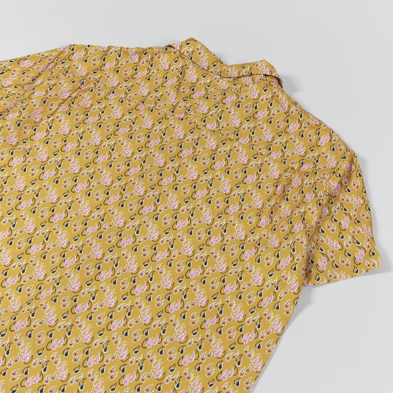 Stussy Paisley Tears Shirt Mustard-3