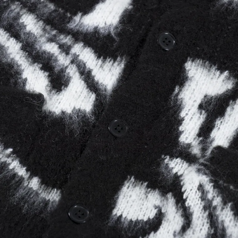 Obey Pally Cardigan Black Multi-5